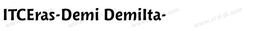 ITCEras-Demi DemiIta字体转换